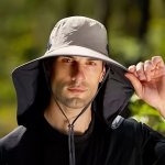 1PC Outdoor Sun Protection Hat Large Brim Uv Protection Hat For Men And Women Spring Summer Cycling Fishing Mountaineering Hat