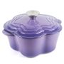 2QT 2.7-LITRE Jacaranda Love Cast Iron Enamel Casserole Pot