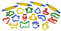 Dough Mold Set 20 Pieces Including 4 Rolling Pins And 16 Moulds