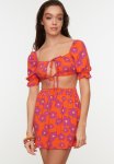 Print Detail Bottom-top Set - Fuchsia