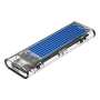 Orico M.2 Nvme 2230/2242/2260/2280 To USB3.1 Device Input GEN-2 Type-c Enclosure Side Transparent SSD Enclosure 2TB Max - Blue Heatsink Compatible With CTA2-SV/CTA2-GR