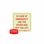 Parrot Photoluminescent 190MM E15 Safety Sign