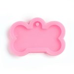 Silicone Pink Mold Bone Pendant 45X64X7MM