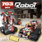 Technical Intelligent Robot App Racing Car Model 2 In 1 Programming – Red
