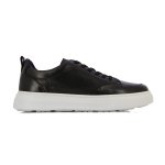 Refined Leather Low-top Sneaker -black