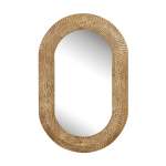 Willow Wave Mirror - Oak