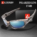 Loisruby New Men Polarized Glasses Outdoor Sports Fashion Fishing Running Hiking Glasses Male Female Camouflage Windproof Eyewea