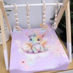 Changing Mat Cover Dragon Purple Lilac Girl Set