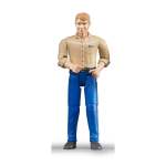 Bruder Toys Bruder Toy Man With Blue Jeans - Light Skin