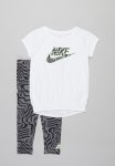 Nike Printed Legging Set - White & Grey
