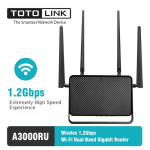 Totolink AC1200 Wireless Dual Band Gigabit Router - A3000RU