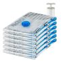 Amazon Basics Vacuum Compression Space Saving Storage Bags With Hand Pump For Clothes Packing Jumbo Clear Pack Of 6