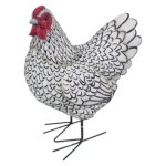 Habitat Wooden Chicken Figurine Height: 28CM