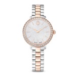 SWAROVSKI Matrix Watch Swiss Made Metal Bracelet Silver Tone Rose Gold-tone Finish