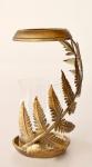 Gold Metal Fern Candle Holder 40X19CM