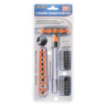 T-handle Socket & Bit Set 22 Piece