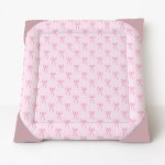 Light Pink With Pretty Bow Themed Nursery Floor Playmat
