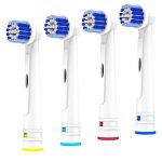 Replacement Toothbrush Heads Compatible With Oral B Braun 4 Pack Electric Toothbrush Heads Brush Heads Refill For Oral-b 7000 PR