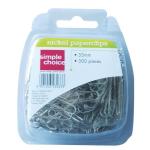 Simple Choice Nickel Paper Clips