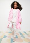 PoP Candy Hooded Gown - Pink & White