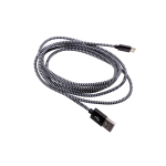 FTS CUSBAMTC2M USB Am To Type-c Black Nylon Braid Cable 2M