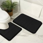 Soft And Comfortable Bathroom Rugs: Non-slip Memory Foam Design For Bathrooms Showers And Tubs - Suitable For Home Kitchen And L