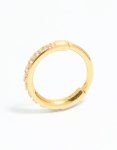 Goldair Gold Plated Surgical Steel Cubic Zirconia Micro Clicker