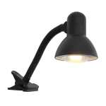 Study Black Or Whitte Clamp Desk Lamp - White