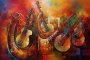 Canvas Wall Art - Instruments Unity By Chromatic Harmony Acrylic - A1661 - 120 X 80 Cm