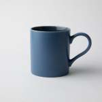 - Semi-matt Porcelain Cobalt Blue Mug