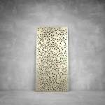 Laser Cut Screen - Design 120 - 1040 X 535 X 20 Matt Gold Indoor