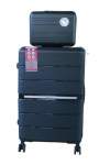 Smte Unbreakable Travel Luggage 2 Piece Suitcases Spinner 28 Blackish Green With Keychain