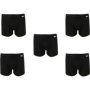 White Label Body Fit Boxer - Black Pack Of 5