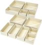 12 Pieces Foldable Drawer Organizer Storage Boxes For Clothes And Underwear