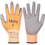 Seamless Nylon Pu Palm Coated Cutb Gloves Grey orange SZ-10
