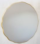 Gold Scalloped Frame Mirror 90CM