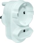 MicroWorld 3PIN To 2PIN + 2PIN Round