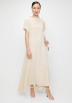 Edit Trapeze Maxi With Grown On Sleeve - Neutral