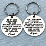Christmas Gifts For Son Daughter Always Remember You Are Braver Than You Believe To My Son Daughter Birthday Gift Jewelry Keycha