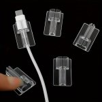 5PCS Transparent Cable Protector Cover Sleeve For Iphone 14 13 12PRO Max For Samsung xiaomi Charger Cord Protector Clip