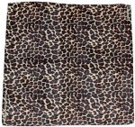 Novelty Bandanas 100% Cotton Head Wrap 22" X 22" Leopard 22 X 22 In