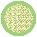 Lemon Pattern Round Tablecloth