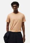 Slim Fit Pima Cotton T-Shirt - Light Brown