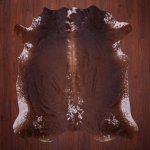 Aa Grade Nguni Hide 650 Brown white M - Medium Brown white Speckled