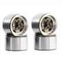 4PCS 1.0 Inch Aluminum Alloy Beadlock Wheel Hub Rims For Rc Crawler Car Axi