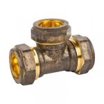 Compression Brass Tee Cxcxc 22MM Sabs Livestainable