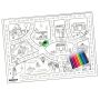 A3 Disposable Kids Colouring Placemats - Road Map