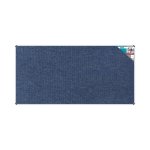 Bulletin Board Ribbed Alum Frame 2400 1200MM Denim