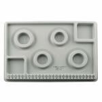 Tegg Bracelet Board 4 Grids Flocked Bead Beading Jewelry Organizer Tray For Bracelet Jewelry Making Design Diy Craft Panel