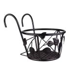 Iron Hanging Planter Basket Compatible With Balcony